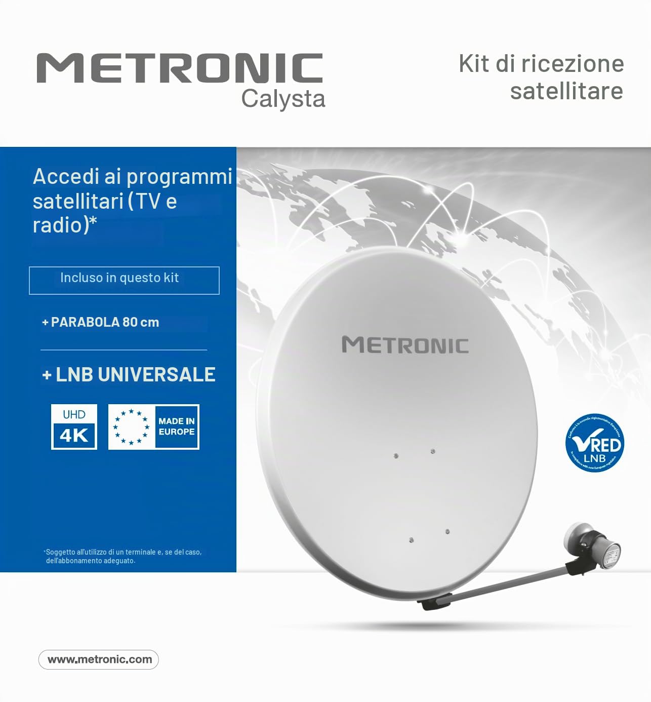 Metronic 498250 Parabola, Diametro 80 cm