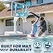 GoSports Splash Hoop Legend Pool Basketball Hoop Game with Water Weighted Base, Adjustable Height, and Regulation Steel Rim - Aqua