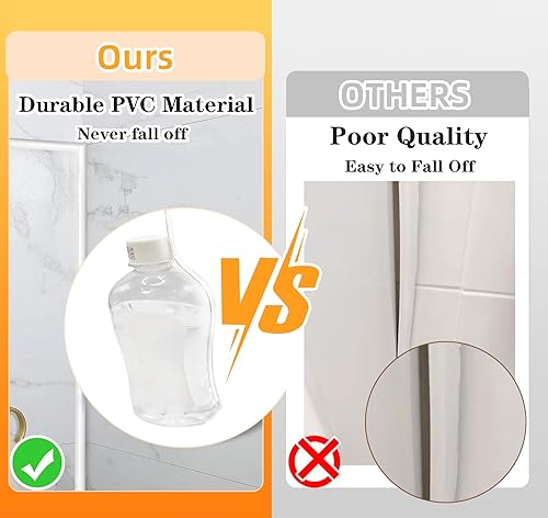 Miniatura 3 de Faoaatin Moldura de pared blanca para despegar y pegar, adorno de pared autoadhesivo de alta calidad de 10 pies, diseño de borde de espejo flexible