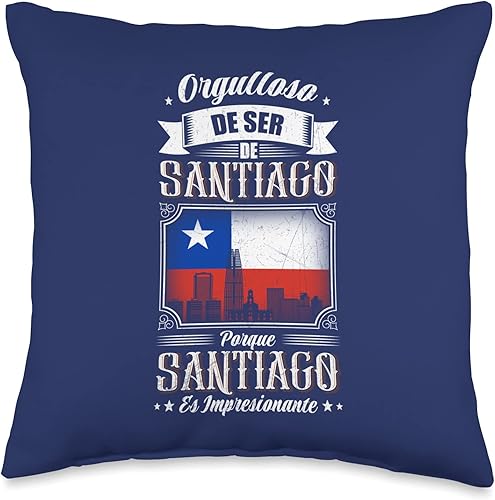Orgulloso de Ser de Santiago De Chile Throw Pillow