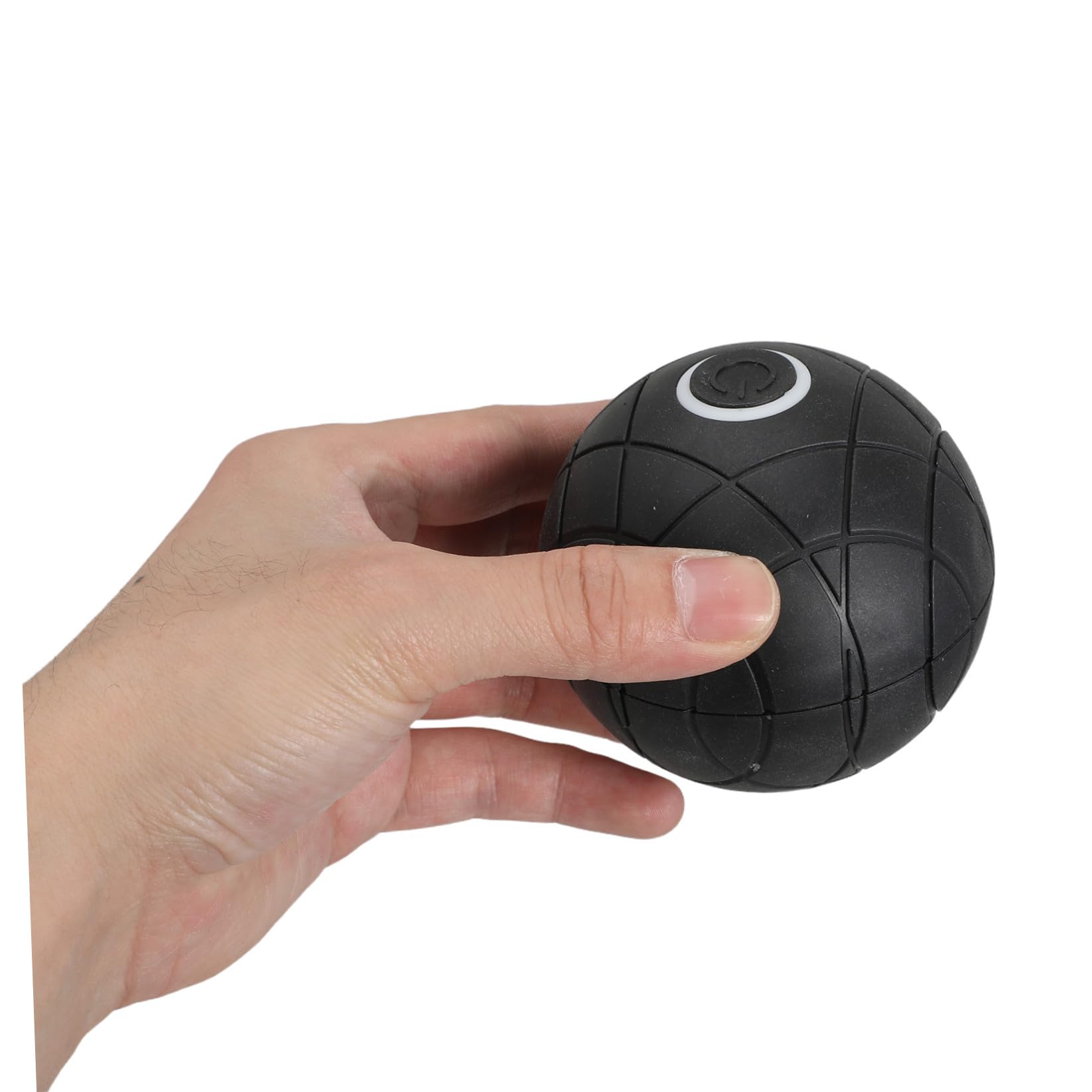 PLAFOPE Bola de Masaje Vibratoria Eléctrica Masajeador Portátil para Espalda Piernas y Pies Alivio de Tensiones y Puntos Gatillo Bola de Yoga Negra