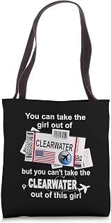 Girl from Clearwater Boarding Pass -Flight Ticket Clearwater Tote Bag