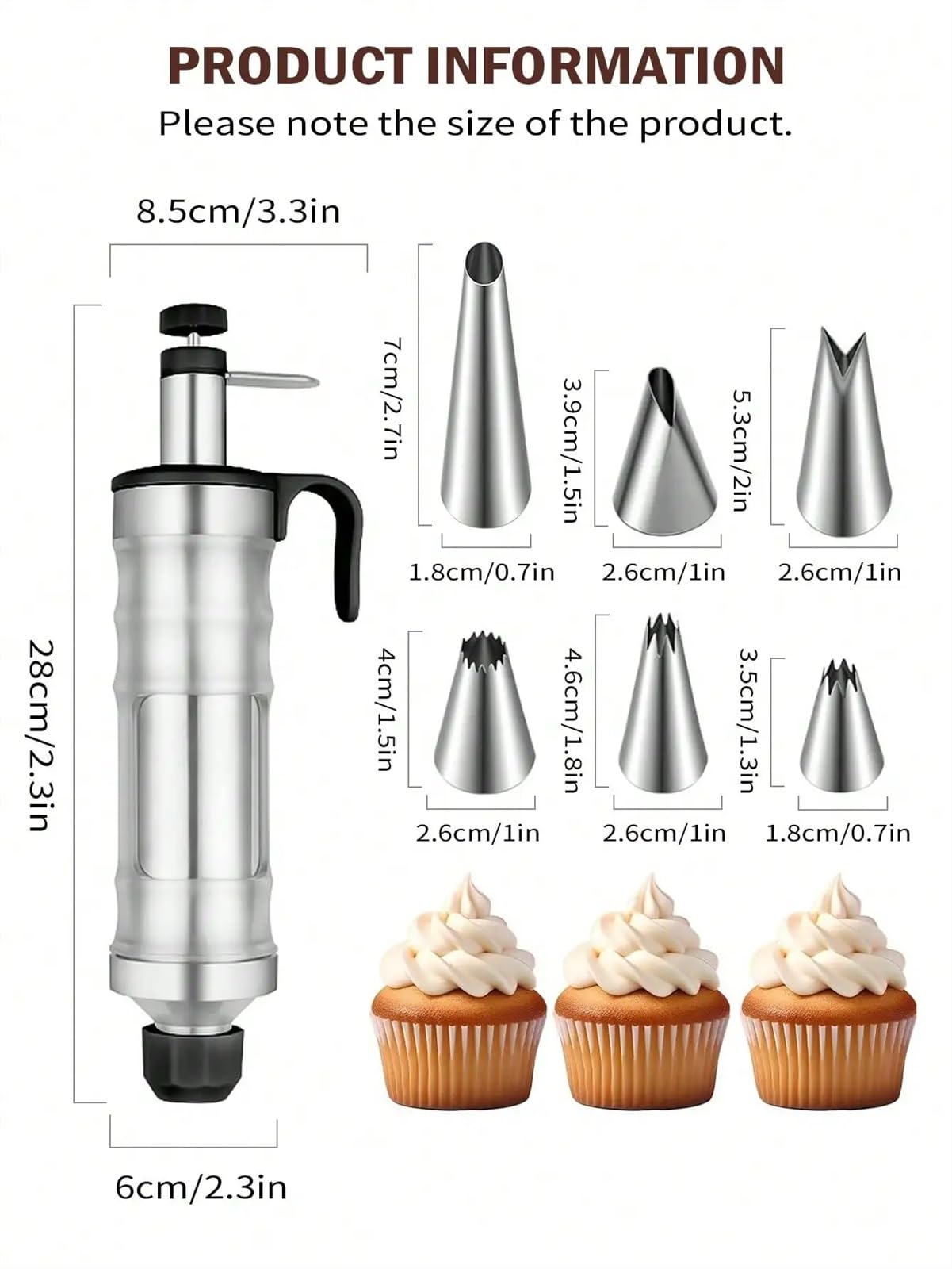 Tortenspritze Garnierspritze Keks-Presse-Set, Zuckerguss-Dekorations-Presse-Set