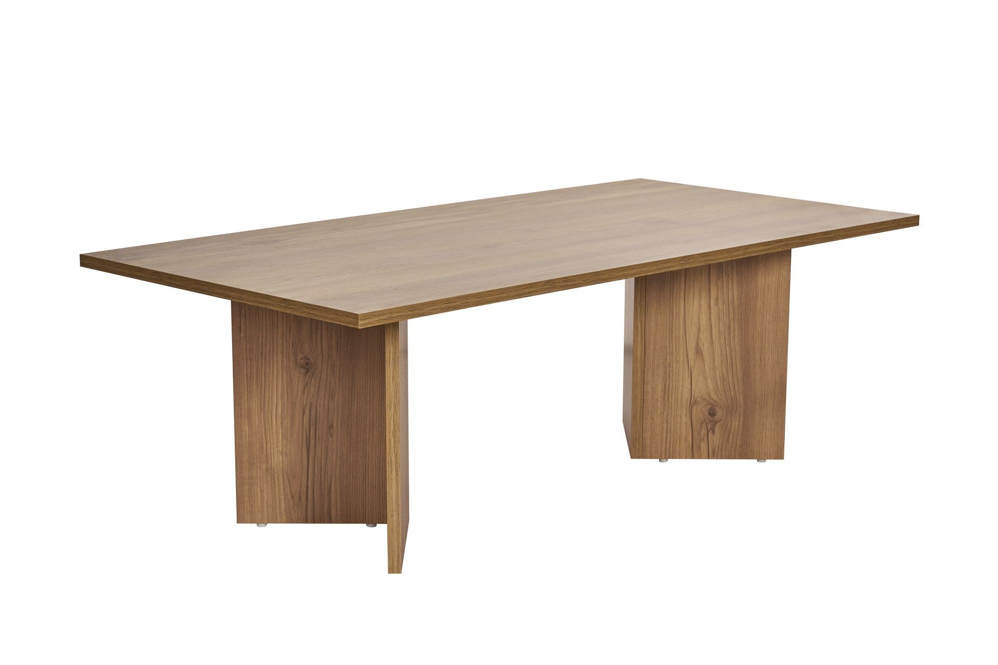 Table à café en chêne 18mm d'épaisseur au design haut de gamme