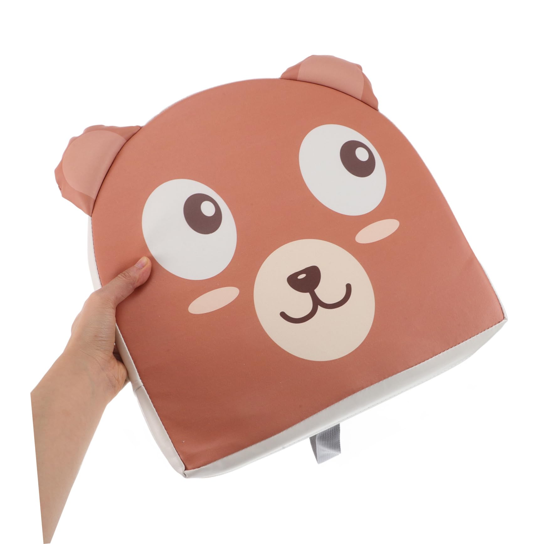 KOMBIUDA Cuscino Rialzo Sedia da Tavolo per Ragazzi Design Cartone Pu Pelle e Schiuma Adorabile Lavabile