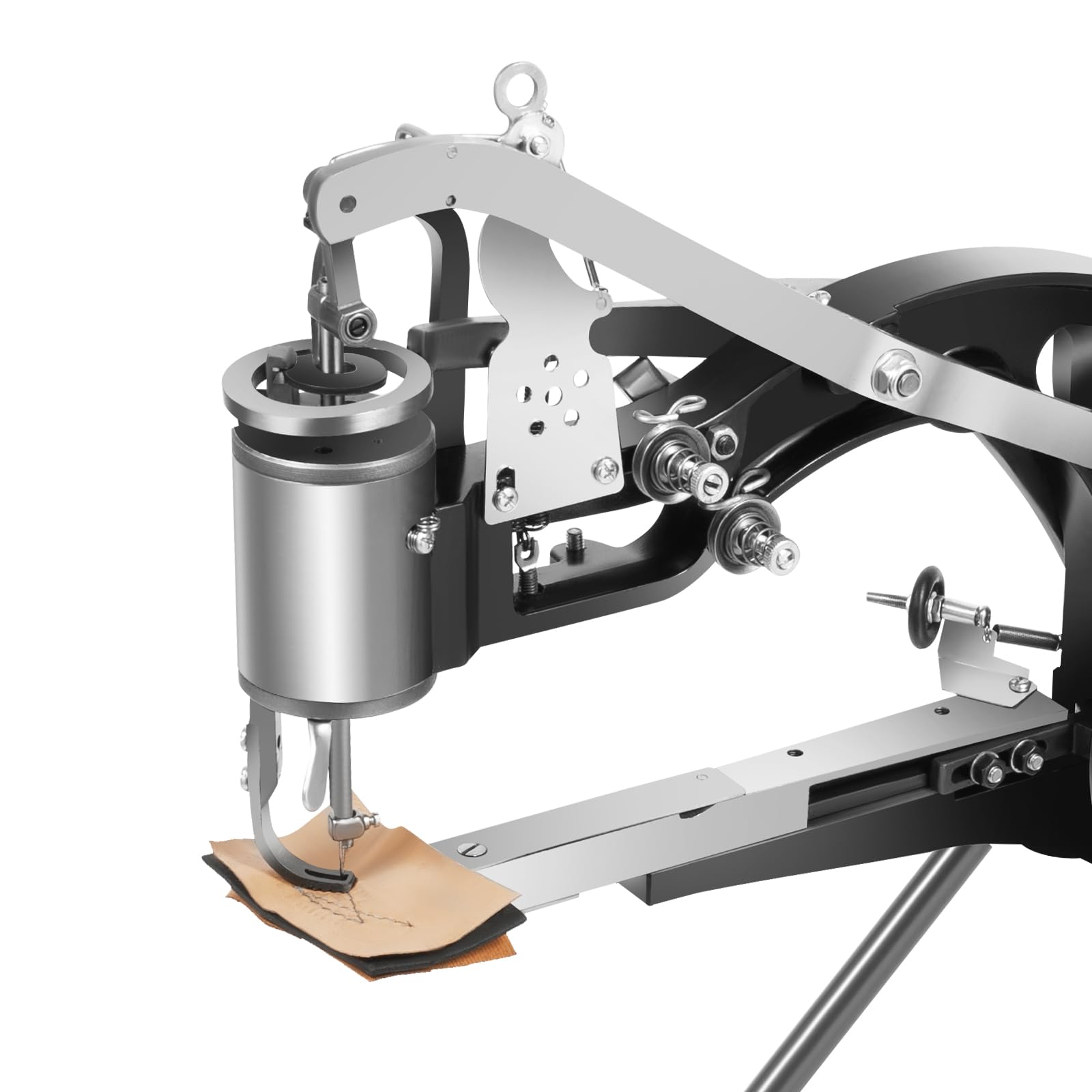 Máquina de reparación de zapatos manual de metal sattle especial máquina de coser a mano 360 ° barras, máquina de coser a mano, zapatero, máquina de coser de cuero para reparación de zapatos, zapatos