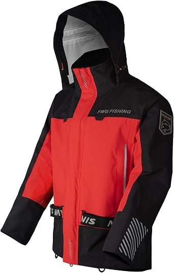 Mens Ice Fishing Jacket Mud-Resistant Tactical Fishing Gear, Reflective for ATV & UTV Riding
