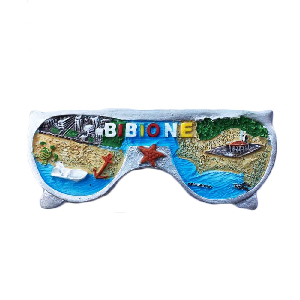 KUSTOM ART Italien Magnet Lido Jesolo - 3D Harz Magnet Mit Landkarte 8x6 Cm