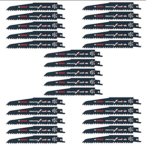 Bosch RDN6V 25P 6-Inch 5/8T Demolition reciprocating Saw Blades - 25 Pack