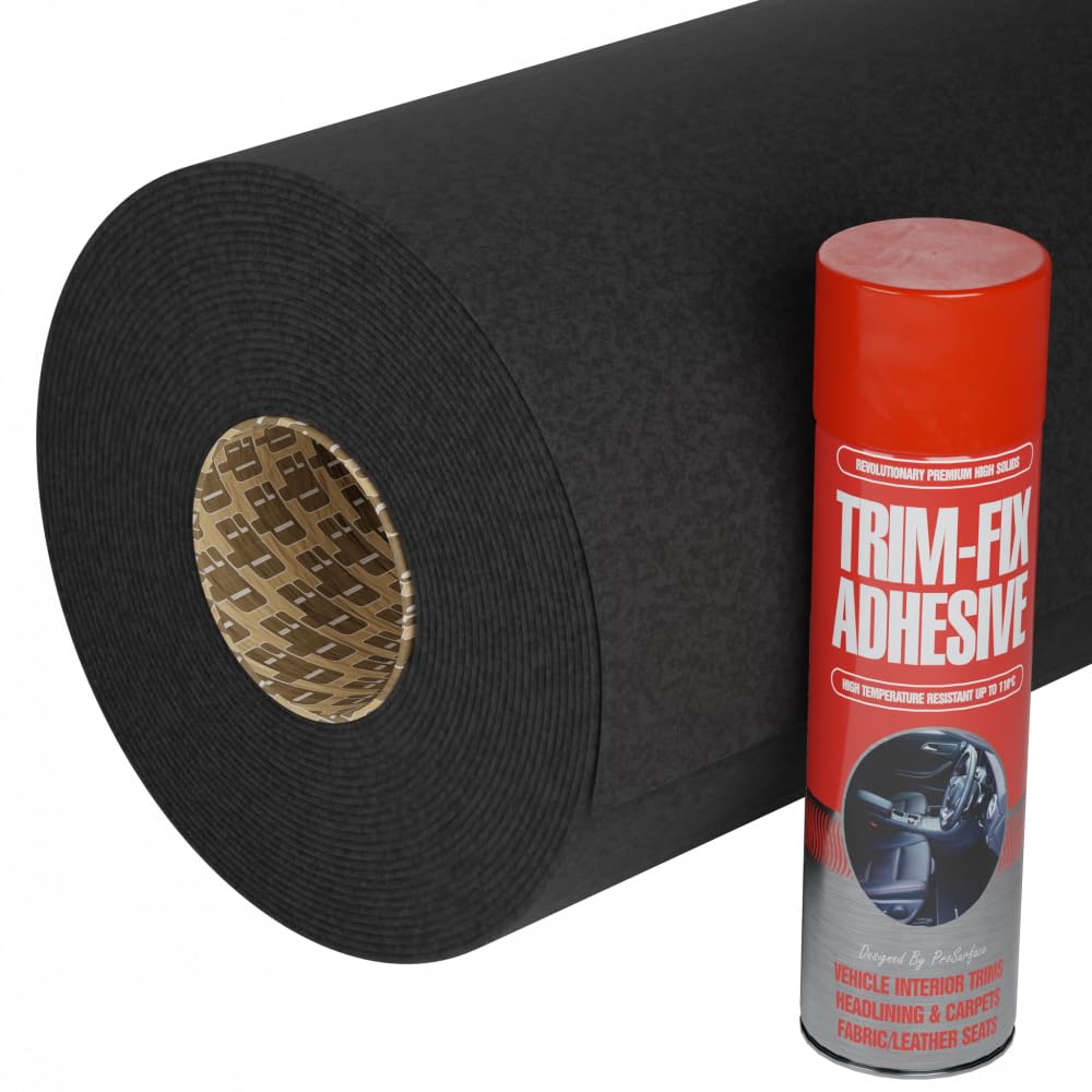 Black Van Lining Carpet 4-Way Stretch 3 Metre Long — view 6