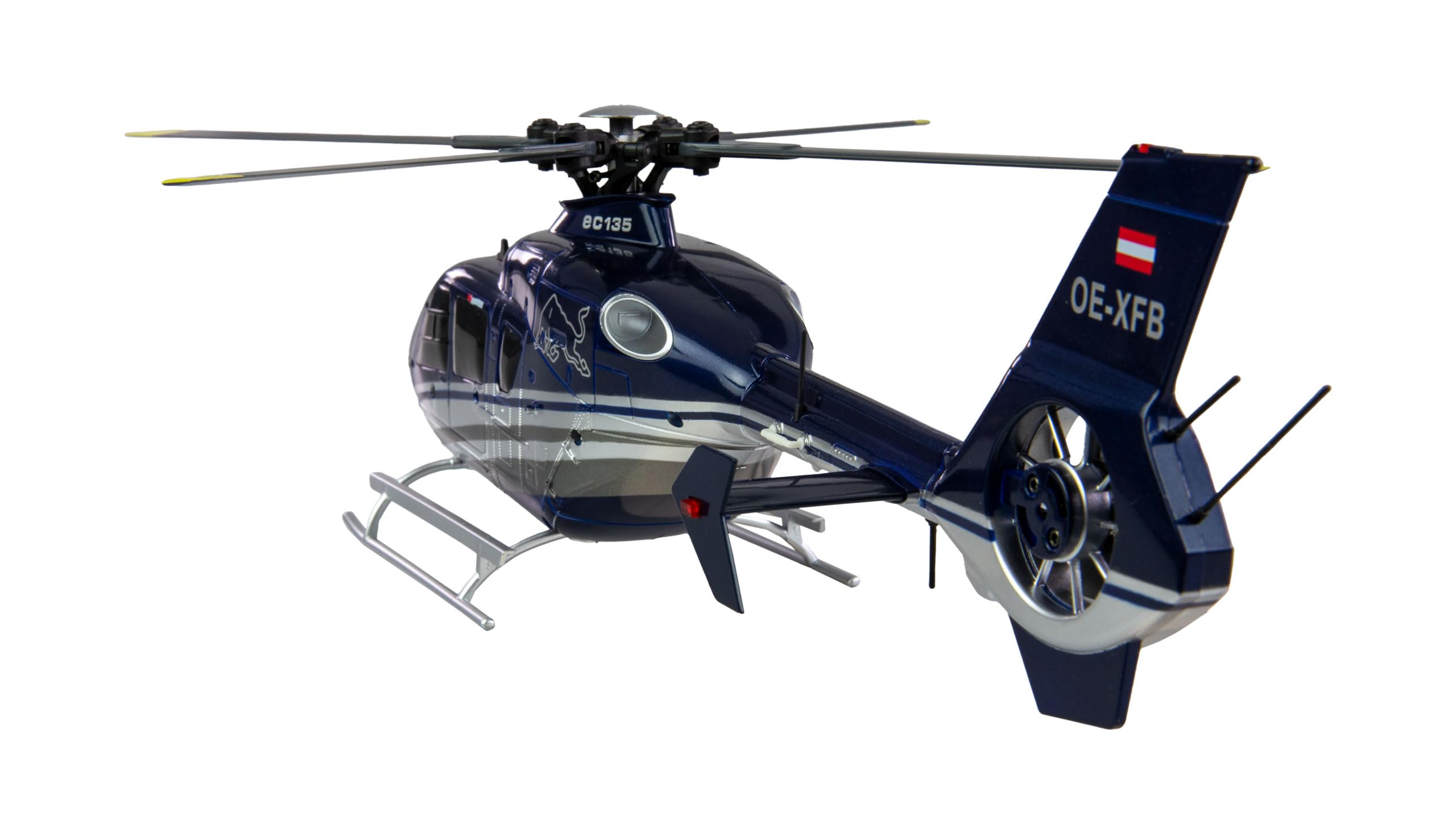 Amewi The Flying Bulls EC135 - Elicottero senza brushless a 6 canali 6G RTF RC radiocomandato, colore: Blu
