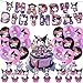 for Kuromi Birthday Party Supplies, Kuromi Party Decorations Included Birthday banner, Cake Topper, Cupcake Topper, Balloon