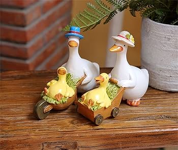 Amazon.co.jp: アヒル 置物 カントリー風 オブジェ Fmtop-JP