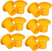 Lurrose 30 Piezas Tapa protectora de barra de acero seguridad de las barras de refuerzo tapas de los extremos de las barras de refuerzo gorras champiñones hongo de seguridad el plastico