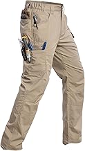 CARWORNIC Men's Stretch Ripstop Work Pants Water Resistant Flex Cargo Pants Lightweight EDC Operator Tactical Utility Pants