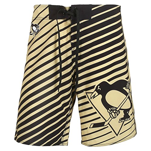 Chicago Blackhawks Stripes Poly Boardshort large 36 maillot de bain NHL
