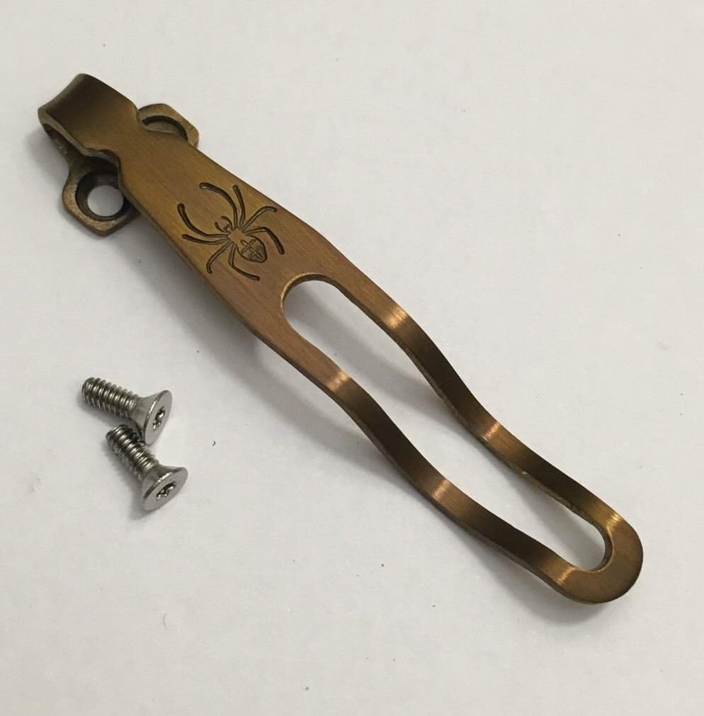 Titanium Deep Carry Pocket Clip for Spyderco G10 Manix 2 C101GP2