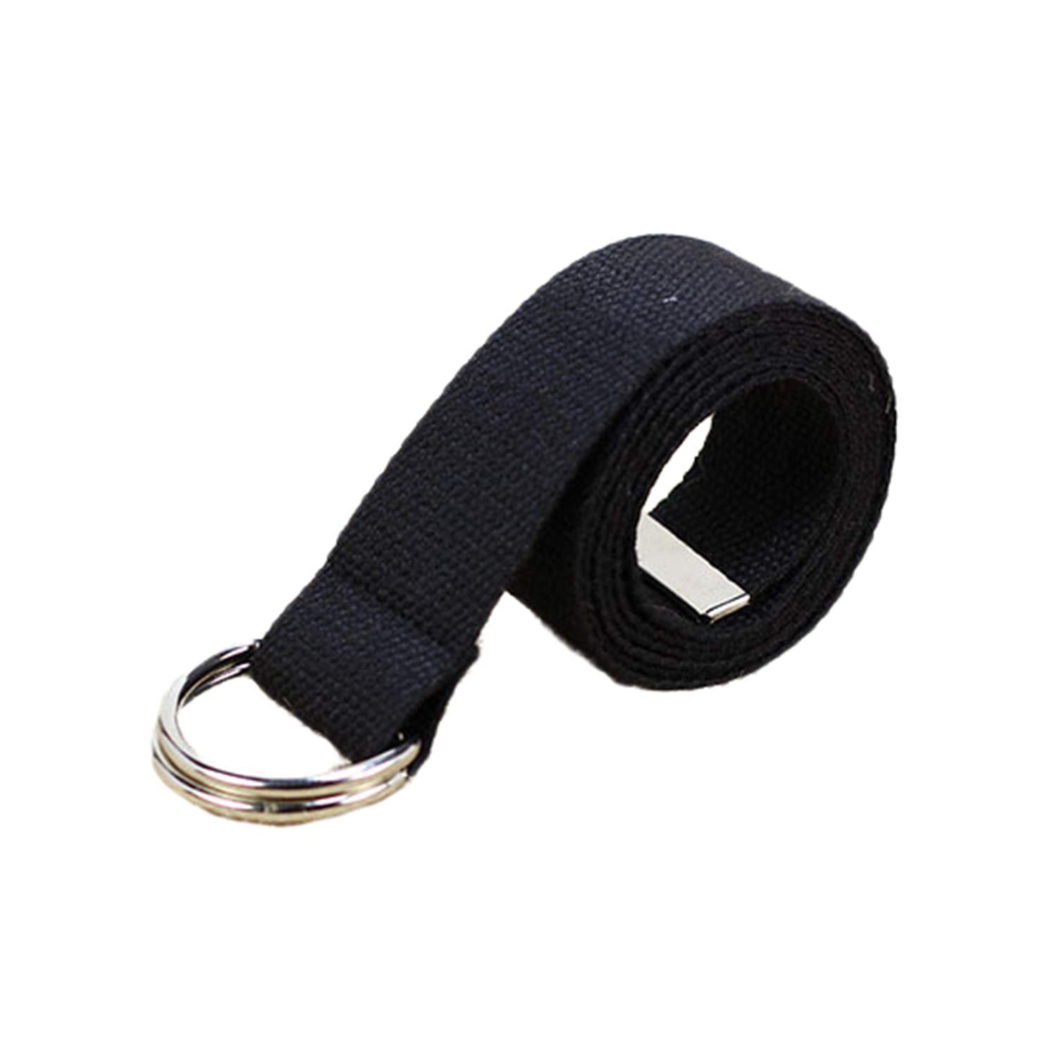 Andongnywell Ladies Double D-Ring Buckle Thin Belt Canvas Belt Buckle Style for Men and Women Waistband