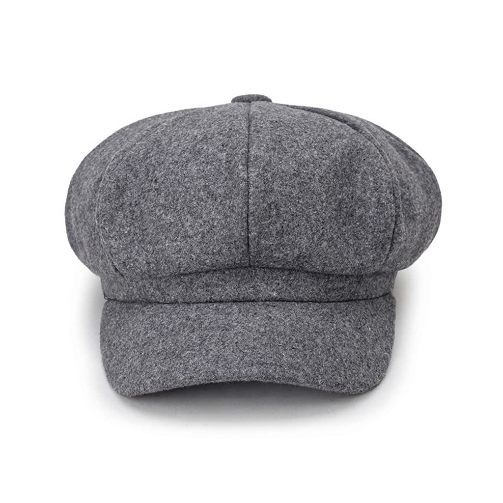Béret femme chaud automne hiver chapeau épais réglable extérieur uni