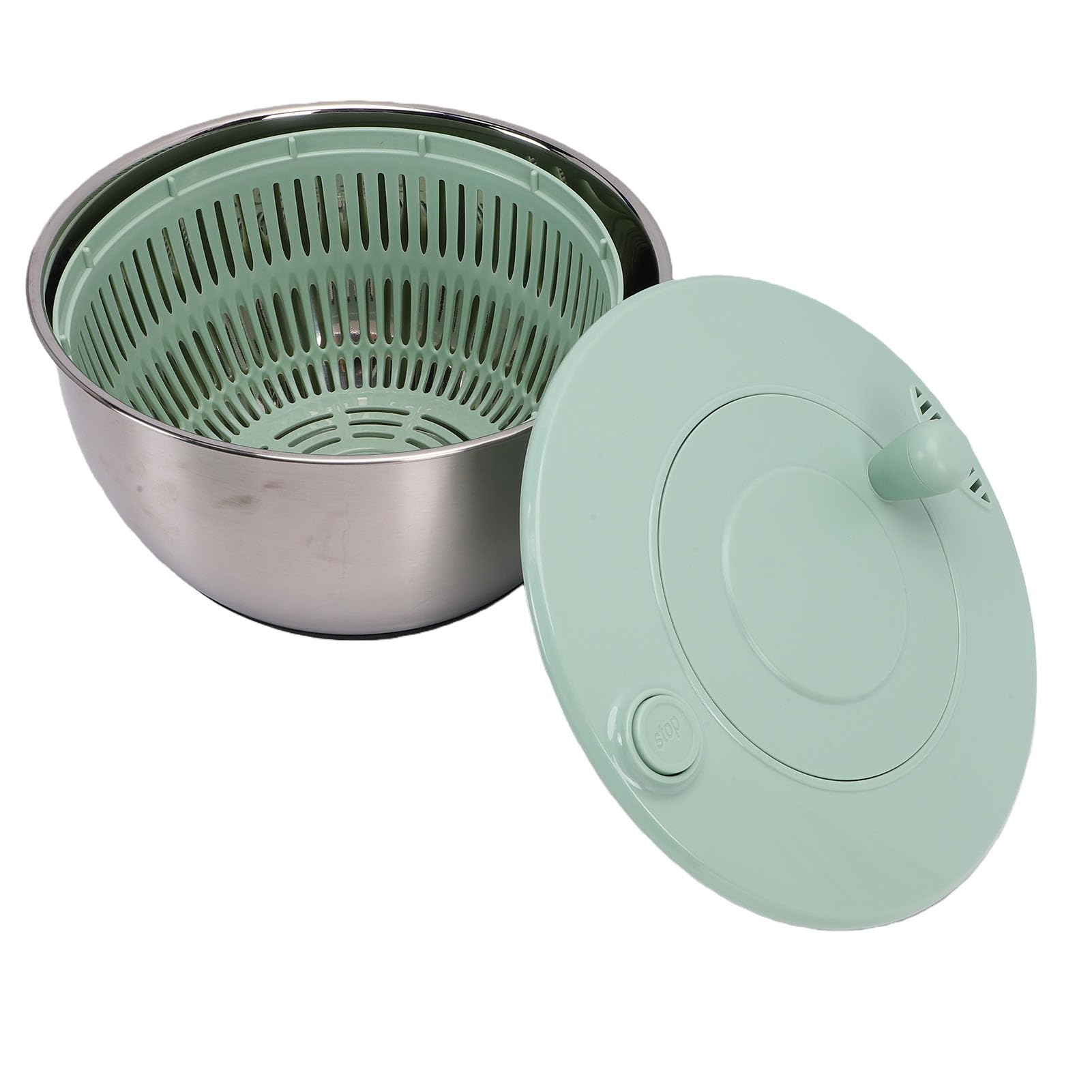 Generic Disidratatore Multifunzionale per Insalata di Verdure, Utensile da, Affettatrice Efficiente per la Casalinga, in Plastica, Dimensioni Compatte, Acciaio Inossidabile, 1 unità