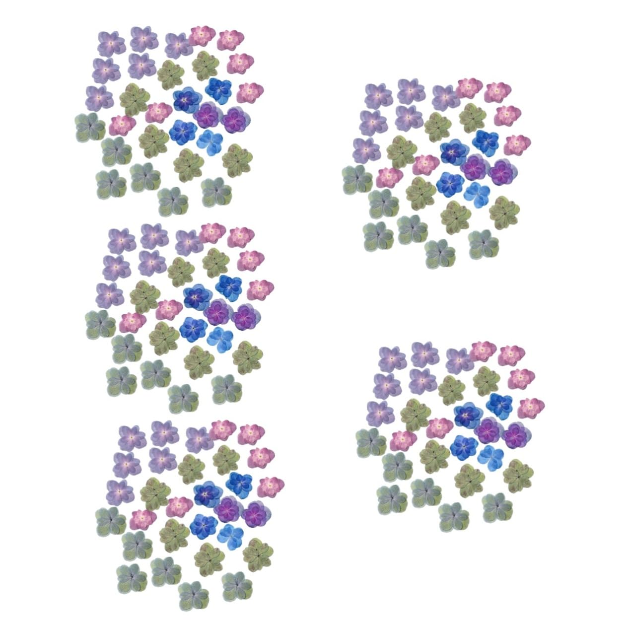 DECHOUS 5 Sets Handgefertigtes Bastelset Mit Getrockneten Blumen Mini-gepresste Blumen Für Harzprägung Dekorelemente 30 Stück * 5