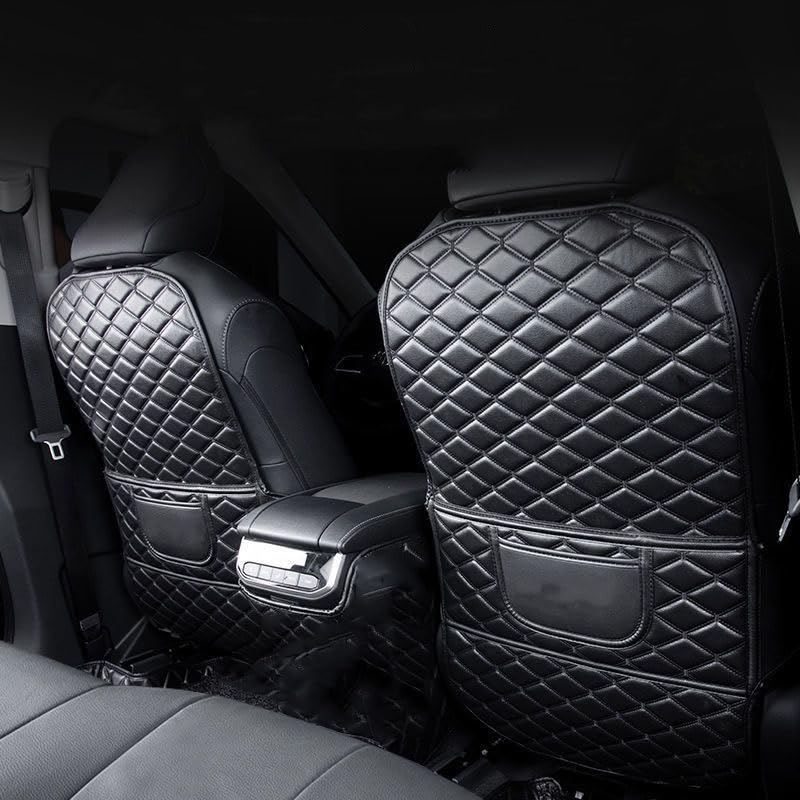 XCUNMMB 2 Pezzi Protezione Sedile Auto per Mercedes B-Class W247, Pelle Protezione Sedile Auto Protezione Cuscino Anti-Calcio per seggiolino Auto,B
