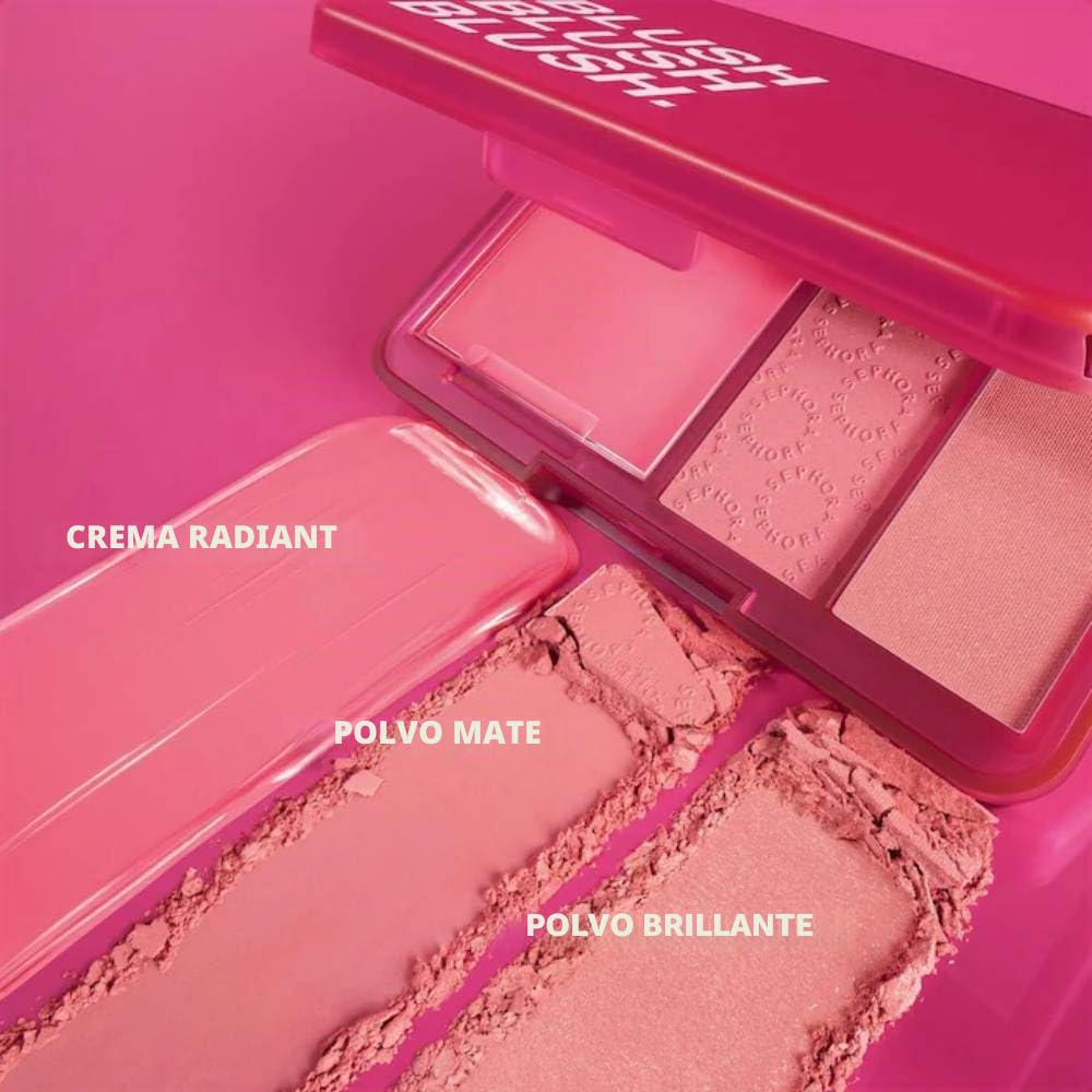 SEPHORA Colección Blush Cream & Powder Paleta – 01 Candy Lover – (Fresh Pink Blush Palette)