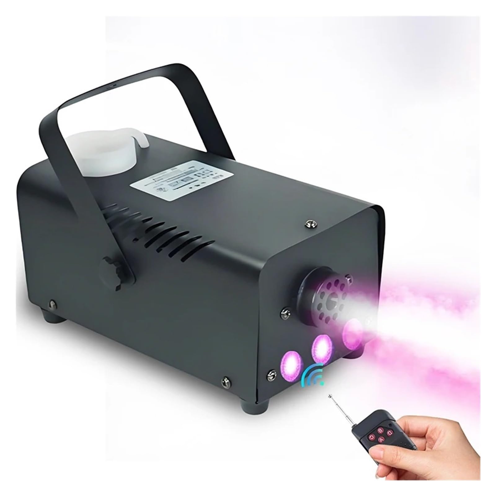 Machine À Fumée Avec Télécommande 500W, LED RGB 3 Couleurs, Éjecteur De For Scène, Fête, DJ, Discothèque, Halloween FuméE éPaisse