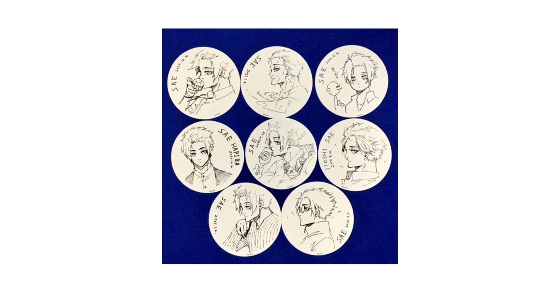 Amazon.co.jp: ブルーロック 原画展 コースター 糸師冴