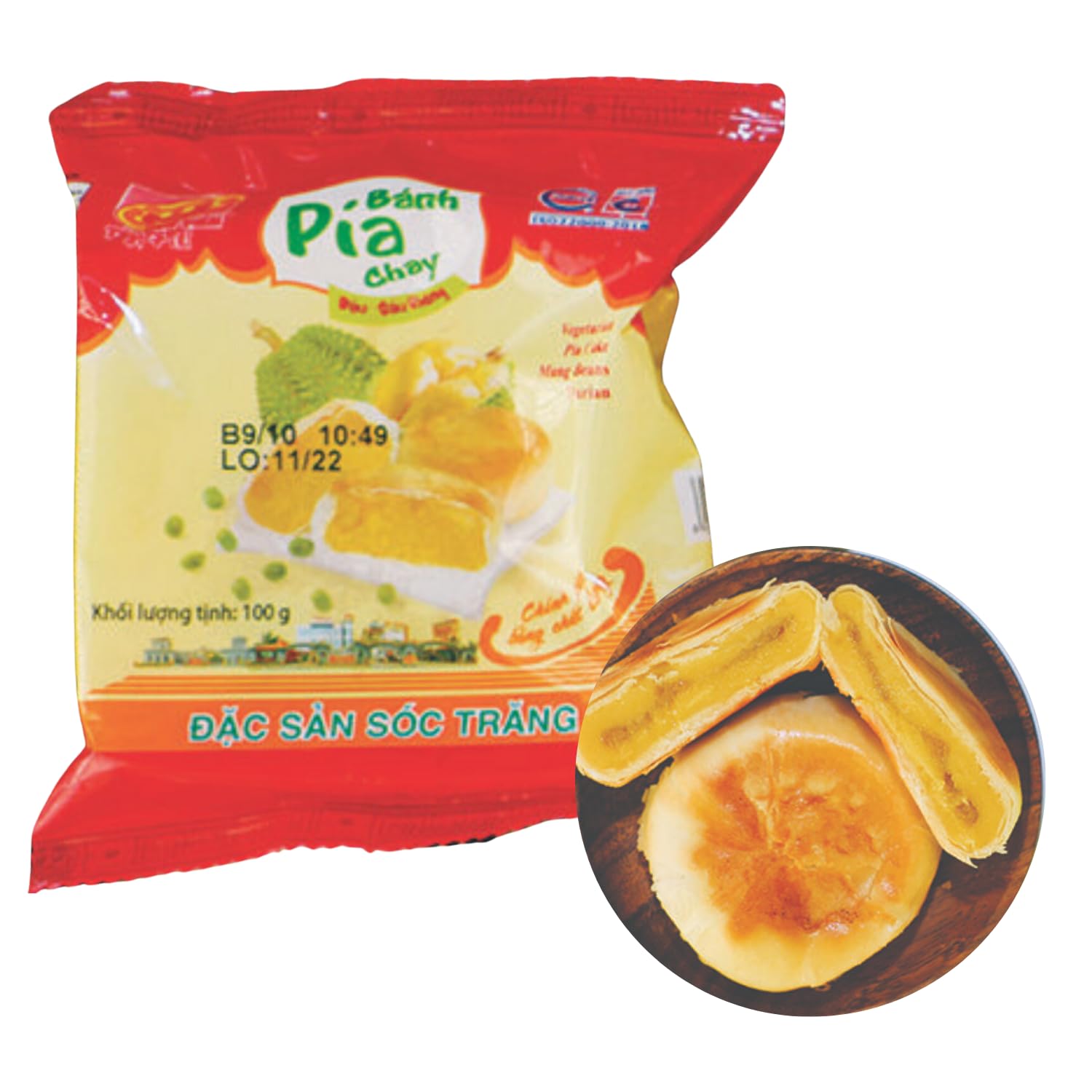 Amazon.co.jp: ドリアンケーキ 緑豆 ドリアンピア 400g x 2袋 PIA
