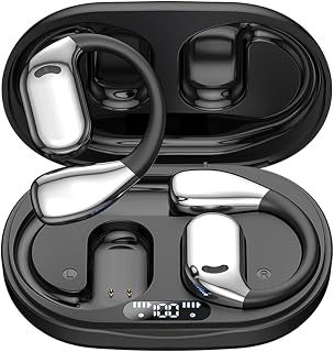 AI Language Translation Earbuds, 3-in-1 Translator Earbuds, 144-language Real-time Two-Way Translation Device OWS Long Battery Life with APP Ideal for Travel and Business-Black M75