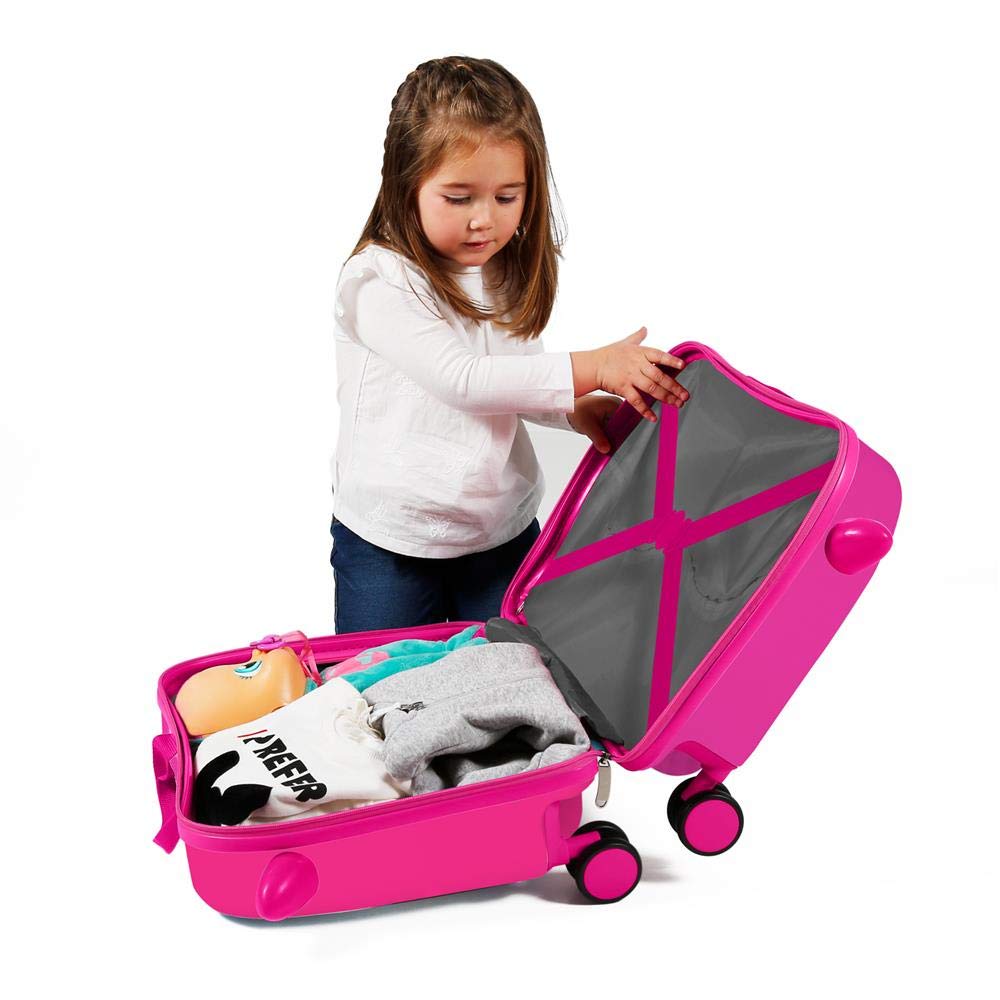 Disney Minnie Happy Helpers Valigia per bambini Rosa 50x38x20 cms Rigida ABS Chiusura a combinazione numerica 34L 2,3Kgs 4 Ruote Bagaglio a mano