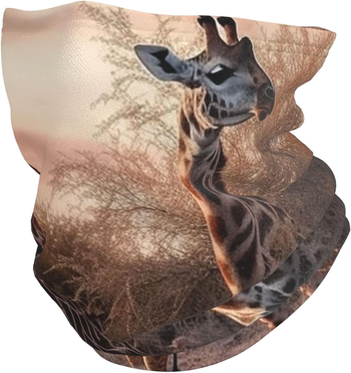 Winter Neck Warmer for Men Women, Giraffe Walking Neck Gaiter UV Sun Protection Face Mask Windproof Cold Weather Face Cover Thermal Ski Mask Scarf for Outdoor Sports Bandana