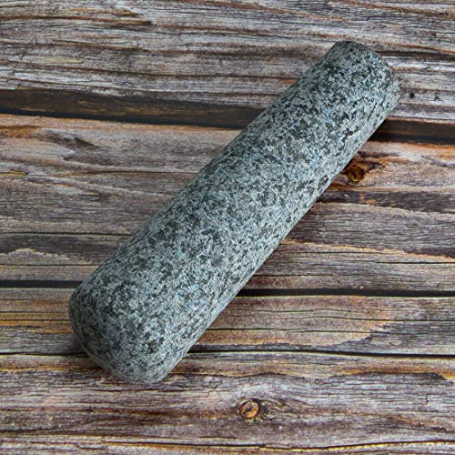 Nice2Mitu Granite Pestle Only Replacement - Pestle Only Stone Unpolished Heavy Granite Large Capacity Spice Grinder 6.5"(Not Included Mortar) #TOP1