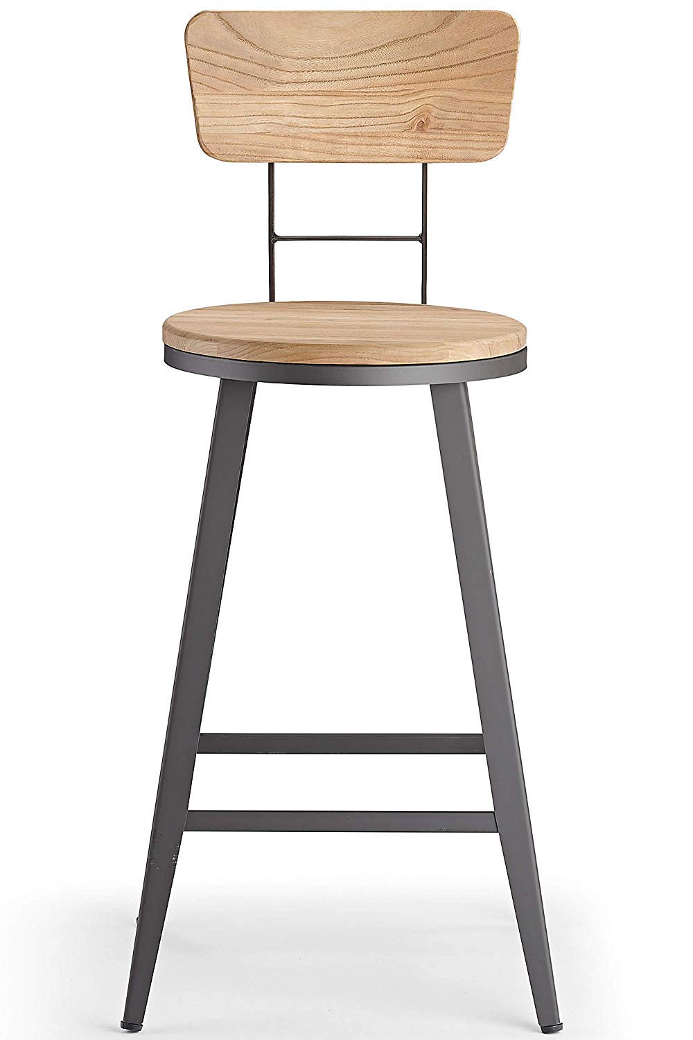 Portland Bar Stool (Grey & Oak)