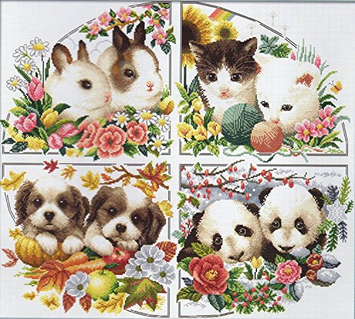 GREENOMORI Cross Stitch Embroidery kit Animals of seasons-110817