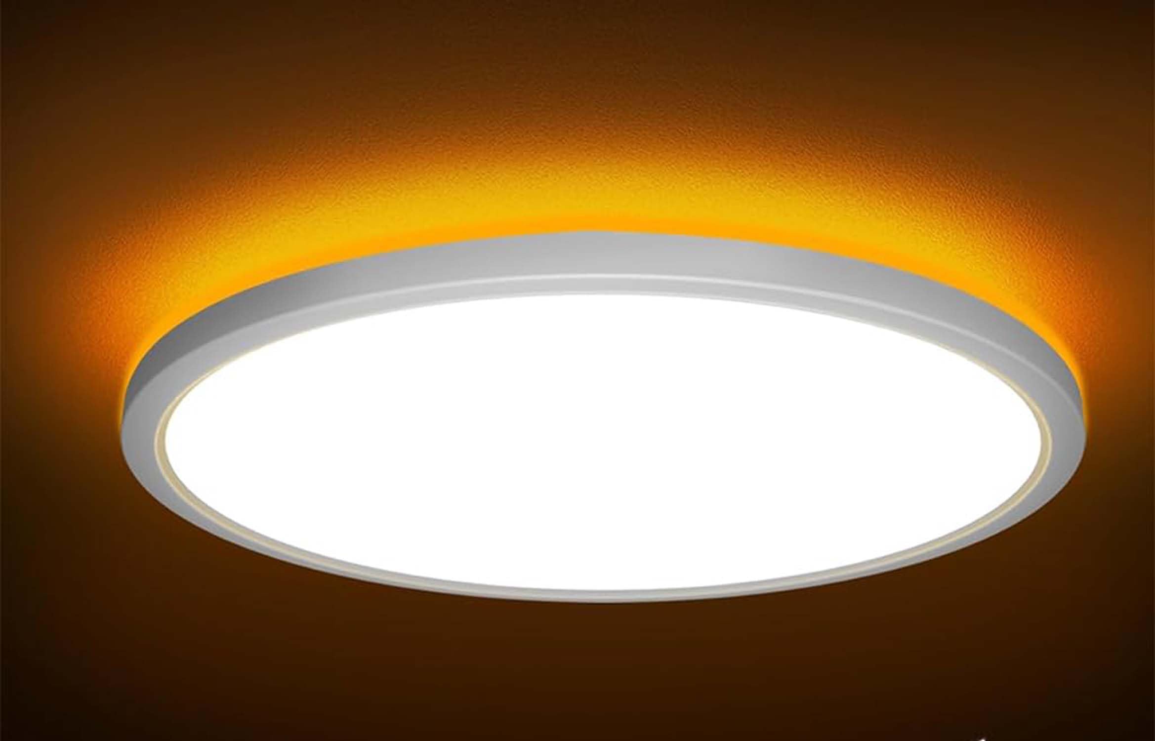 12" Dimmable LED Ceiling Light with Remote Control, 24 W 3-Color Ceiling Light with Dim Night Light 1800k Warm, Round Flush LED Ceiling Lights (Black)-image-46