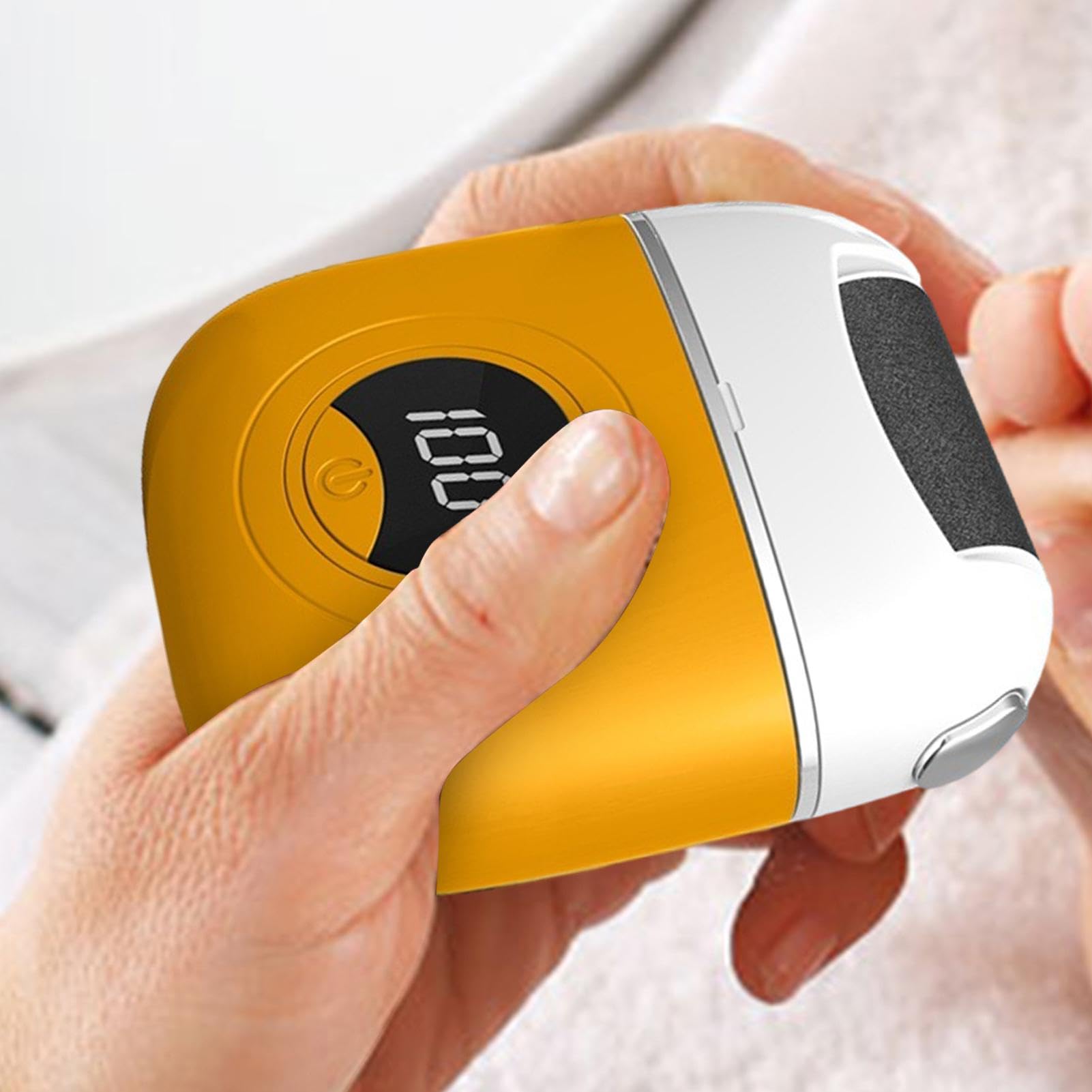 Smerigliatrice elettrica digitale, raspa elettrica per piedi | rimozione calli per piedi, display digitale intelligente, strumento per la cura dei piedi, piedi laterali, suole, dita dei pi