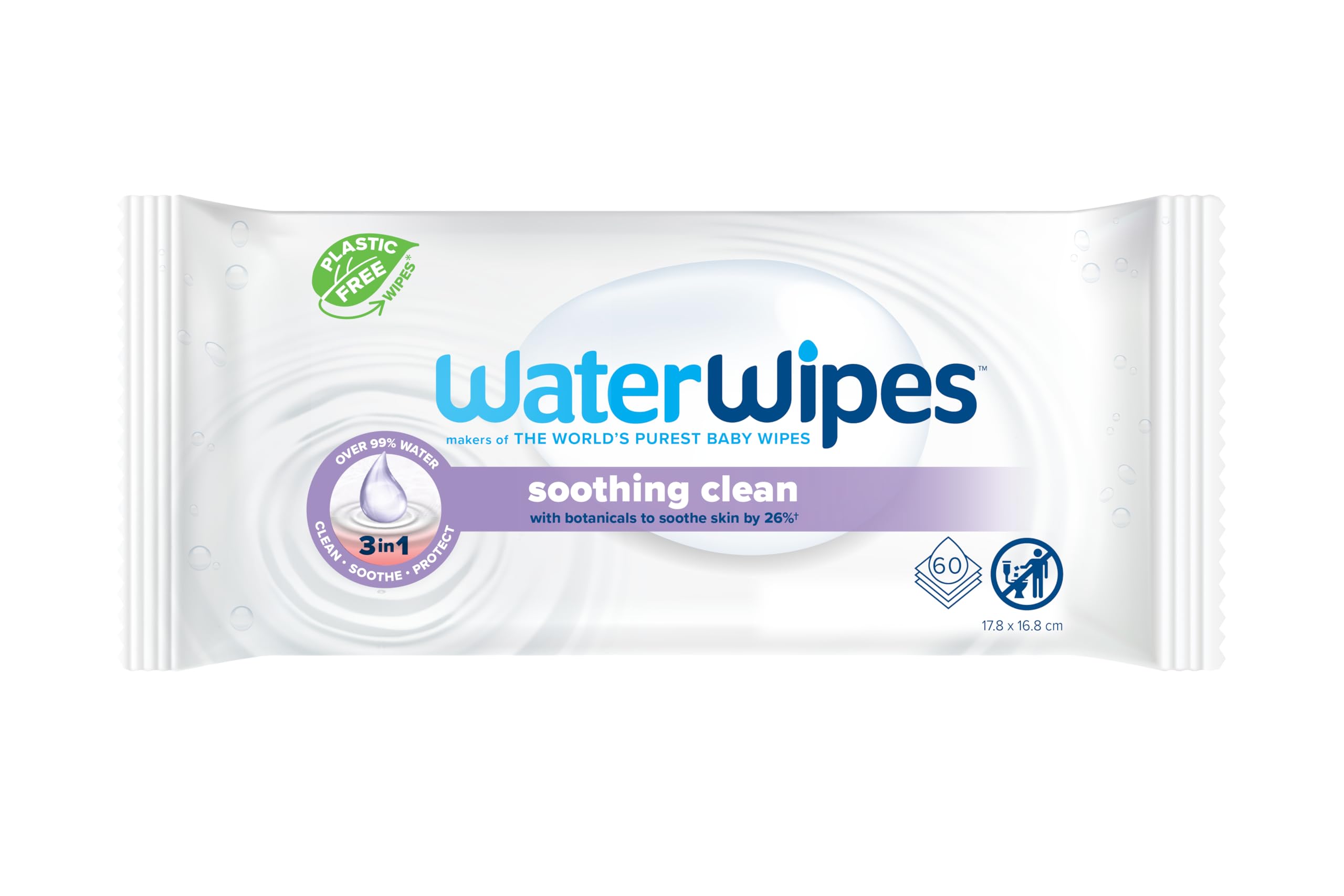 WaterWipes 60 Soothing Clean