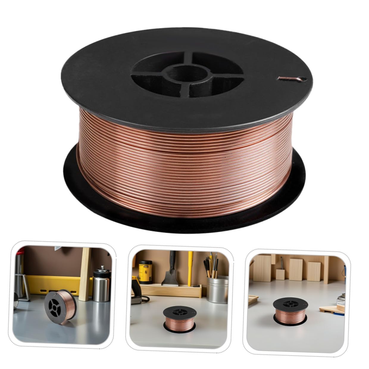 Alambre de Soldadura de Acero al Carbono sin Gas 1,2 Mm 1 Kg Carrete para Soldadura Industrial y Reparación Electrónica Núcleo Fundente para Soldador Mig