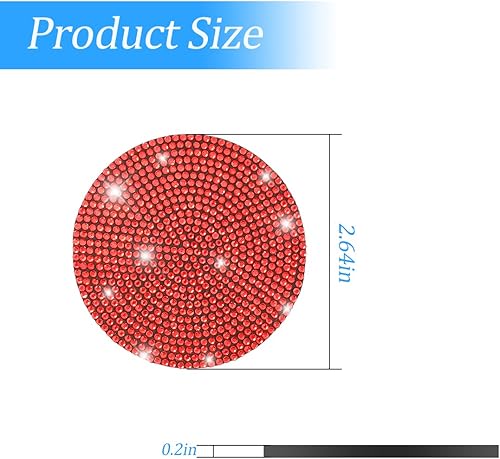 Miniatura 2 de 2 posavasos para automóvil, hechos a mano, con diamantes de imitación, antideslizantes, universales para automóviles, SUV, hogar, oficina,