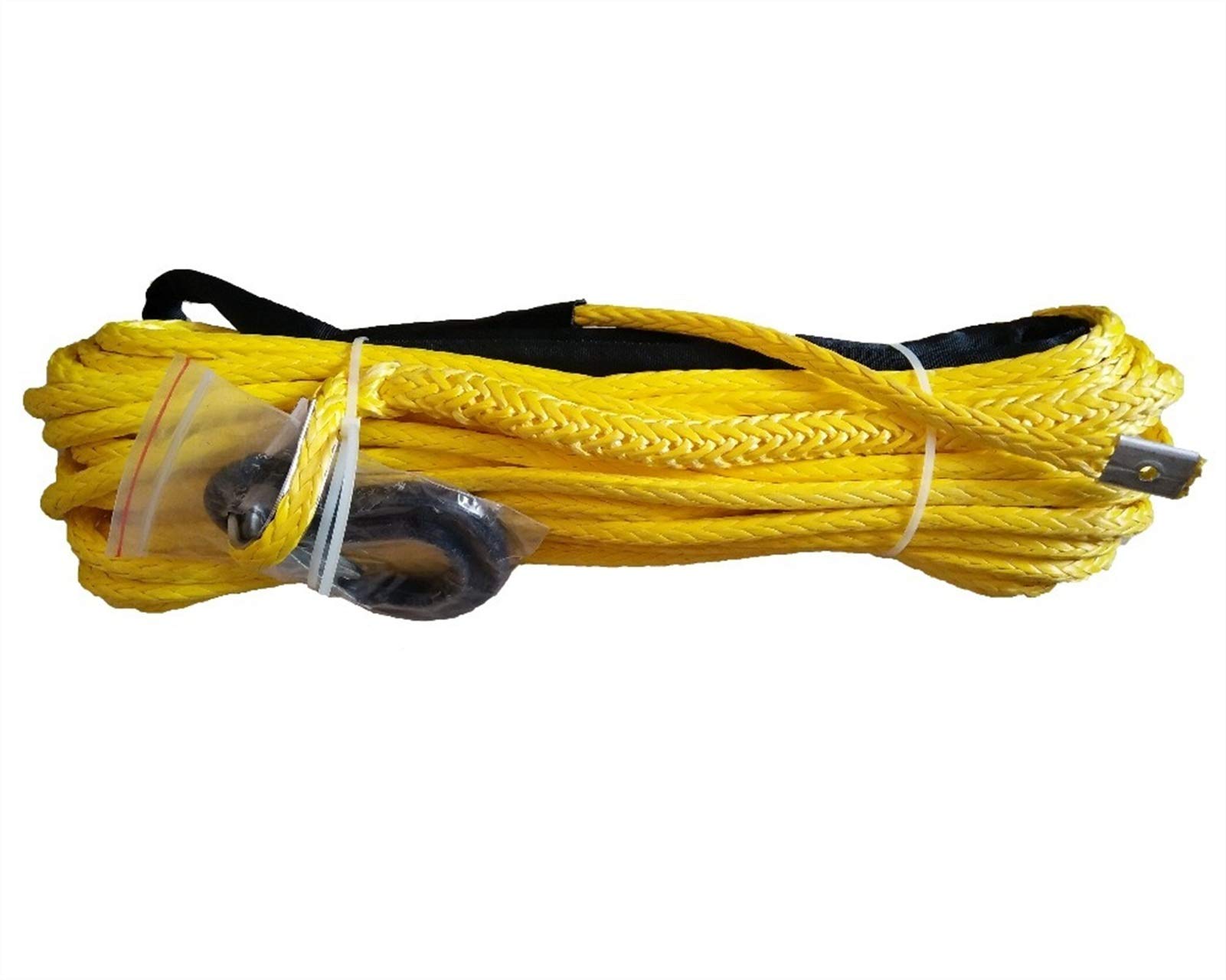 Mthckxjbsuz Giallo Winch Rope, 1/2" X 100' 12Mm*30M Offroad Winch Rope With Hook For Accessaries,Winch 12Mm,Cable