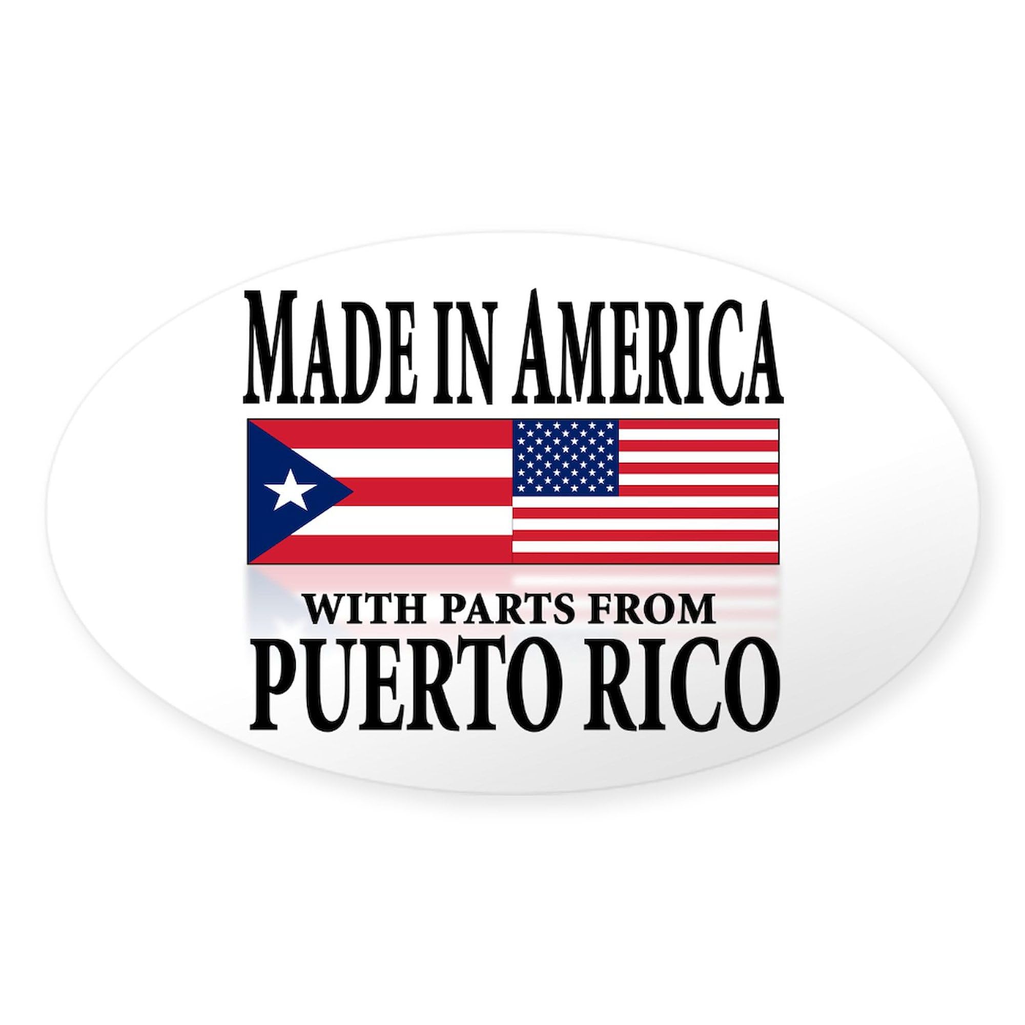 CafePress Puerto Rican Oval Sticker Oval Car Bumper Sticker