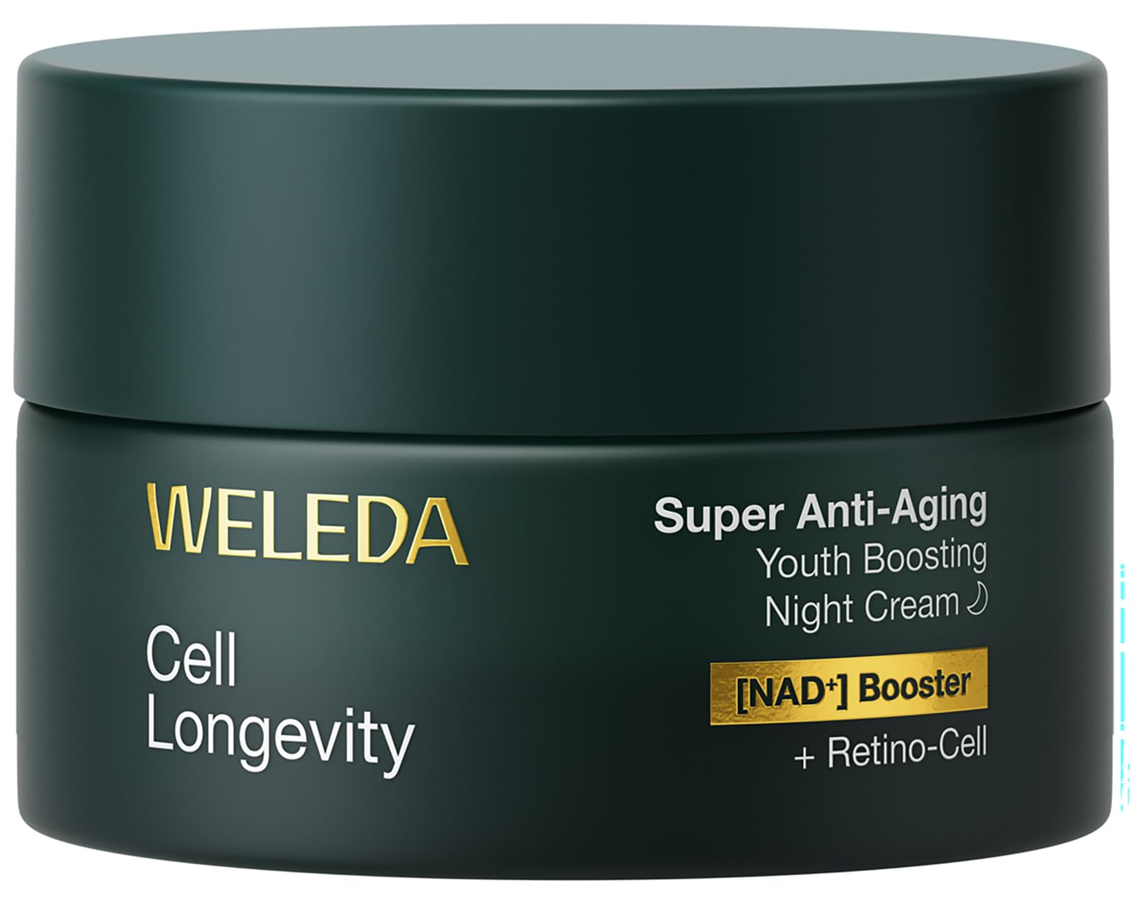 WELEDA Cell Longevity Super Anti-Aging Youth Boosting Night Cream - Gesichtspflege Nachtcreme mit [NAD⁺] Booster & [Retino-Cell] reduziert selbst tiefe Falten sichtbar (Naturkosmetik, vegan, 50ml)