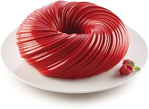 silikomart | Silicone Mould for Modern Braided Cake, Non-Stick, Pack of 1 Cake Mould, 3D Design, Diameter 210 h 70 mm, Volume 1700 ml, Made in Italy