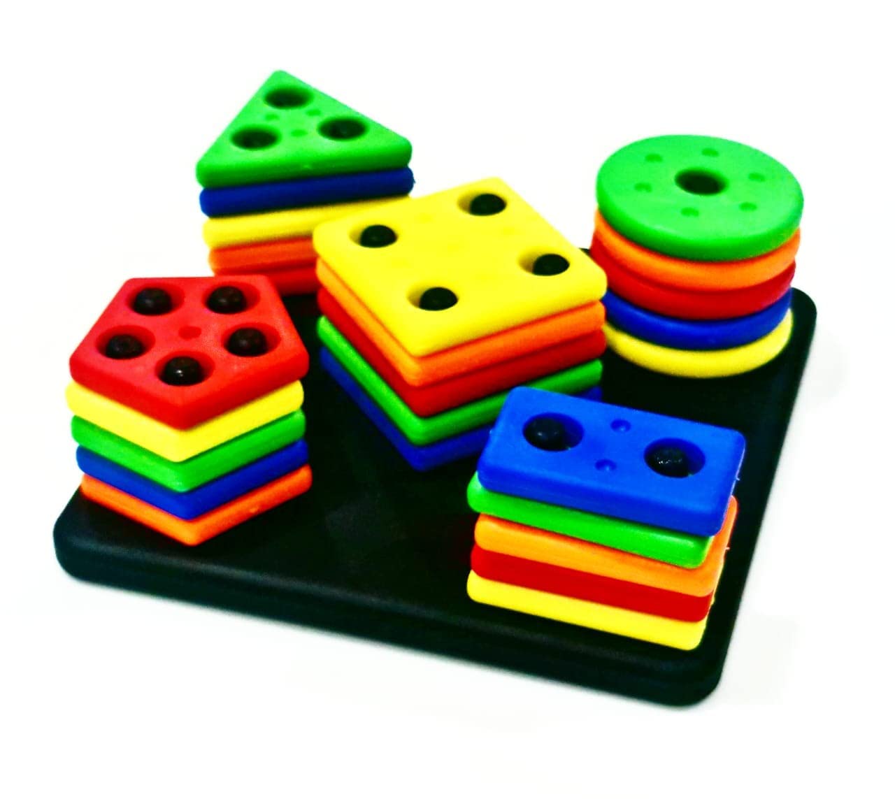 PROSPER Smart Activity Fun and Learning Geometrics Square - Educational & Learning Toys Sorter - Color Choose Stacking Block Game - 1 2 3+ Year Activity Toys for Kids - ISI Approved (B0CD3R66DG) Amazon Price History, Amazon Price Tracker