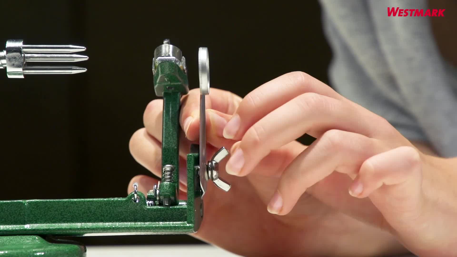 Pelapatate Westmark Apfeltraum - Con Ventosa - Pela, Affetta E Toglie Il Torsolo - Acciaio Inox - Foto 4