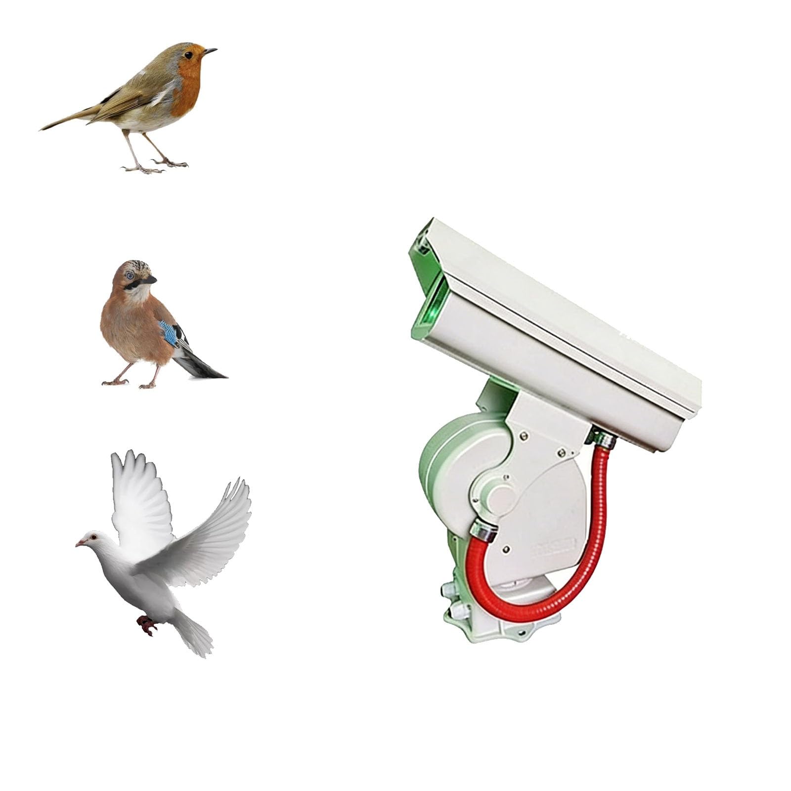 Sistema Inteligente de Control de Aves Mediante aplicación móvil: un Sistema de Control de plagas de Aves con Cobertura Total de 360° Que Funciona Silenciosamente y es fácil de Usar.(A)