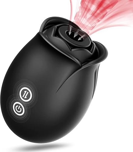 Juguete sexual de rosa para mujer, estimulador sexual de succión de rosa mejorado para mujeres con succión y vibración 9+9, vibrador de punto G para