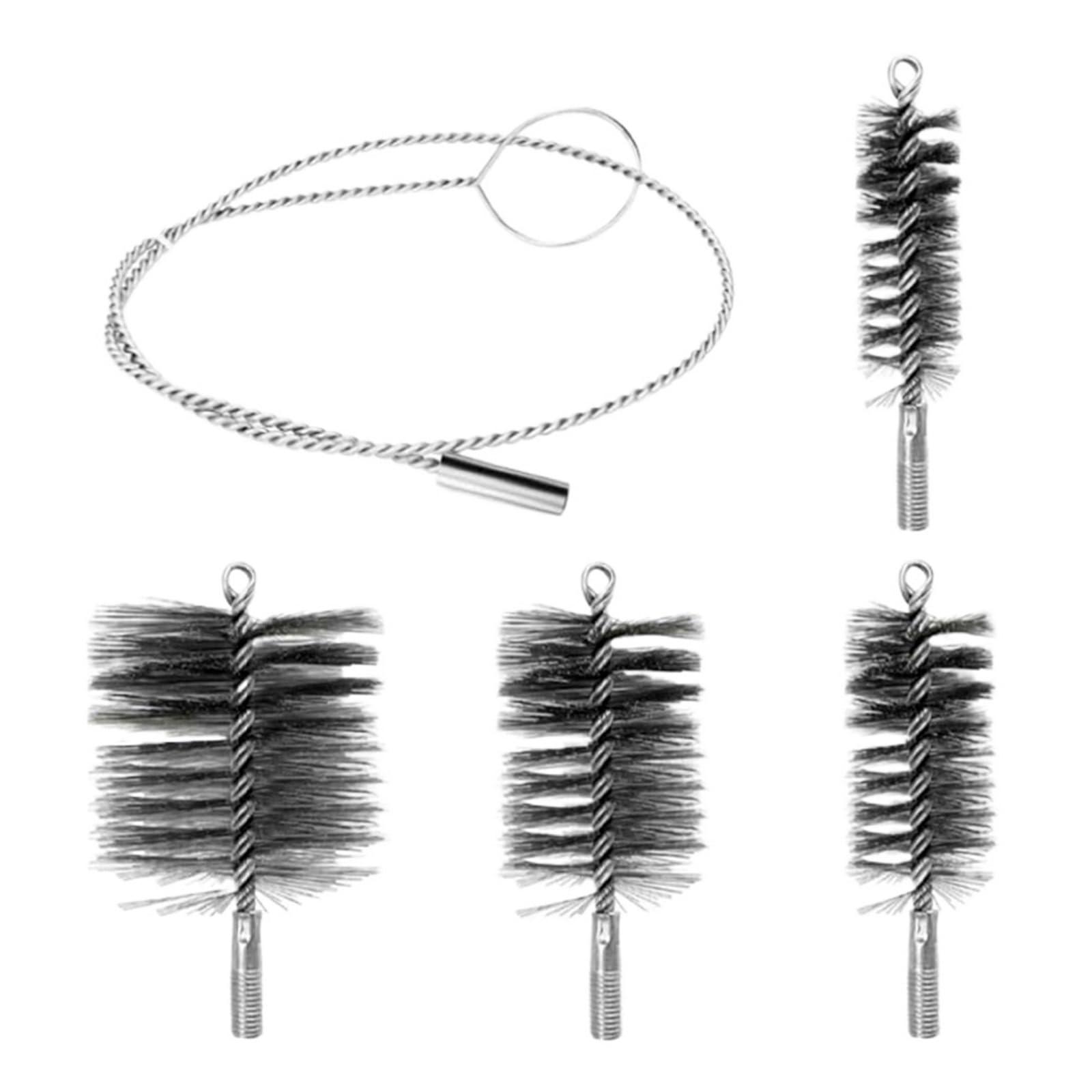 Scovolo Canna Fumaria Set for la pulizia dei tubi della spazzola 4 pezzi
